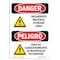 Signmission Safety Sign, OSHA Danger, 10" Height, Hazardous Material Storage Area, Bilingual Spanish OS-DS-D-710-VS-2024 - alternate 1